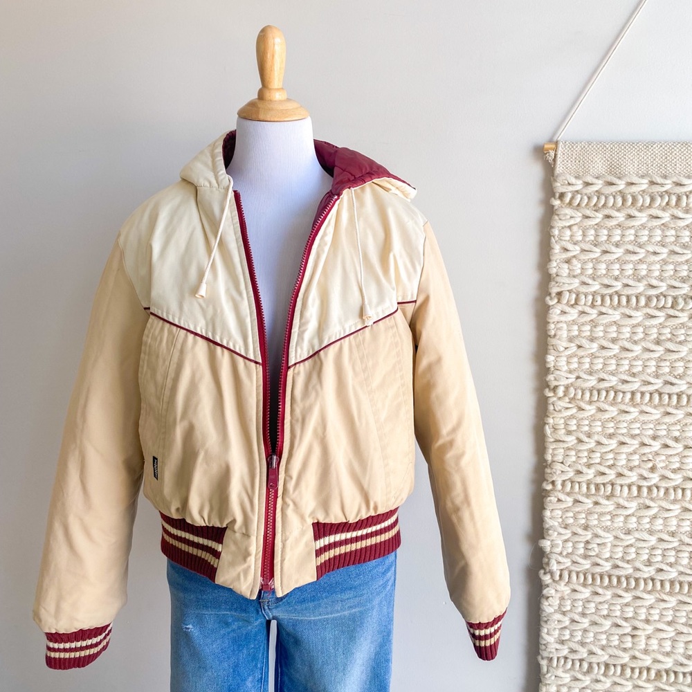 Vintage Izzi NY reversible puffer vest